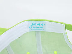 GREEN APPLE LINEN BLEND BASEBALL CAP BY JANE X HSH