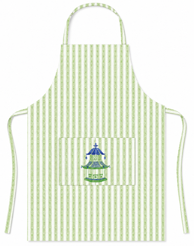APRON ~ PAGODA GREEN
