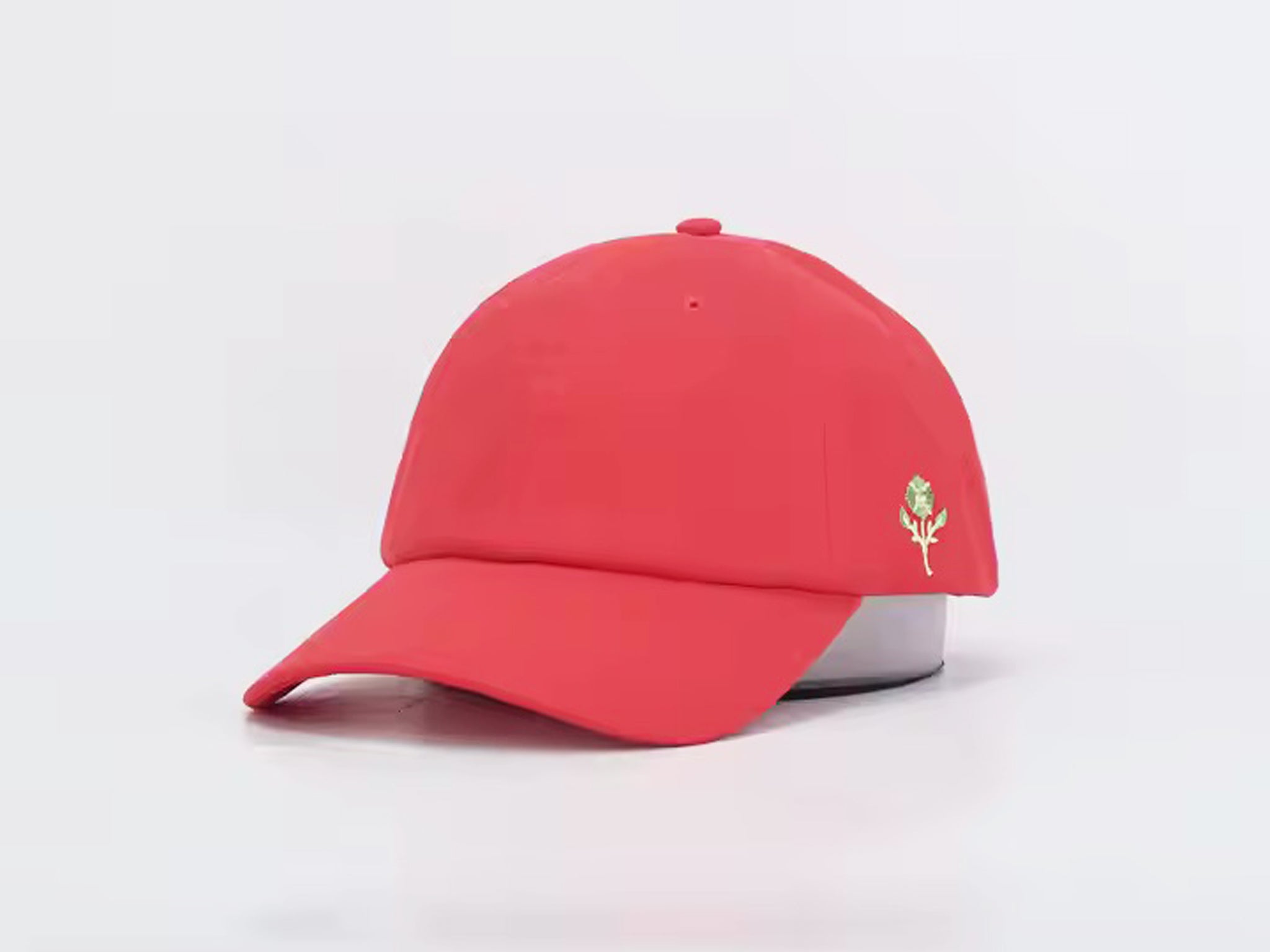 ROUGE LINEN BLEND BASEBALL CAP BY JANE X HSH