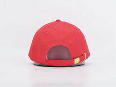 ROUGE LINEN BLEND BASEBALL CAP BY JANE X HSH