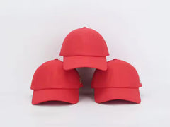 ROUGE LINEN BLEND BASEBALL CAP BY JANE X HSH