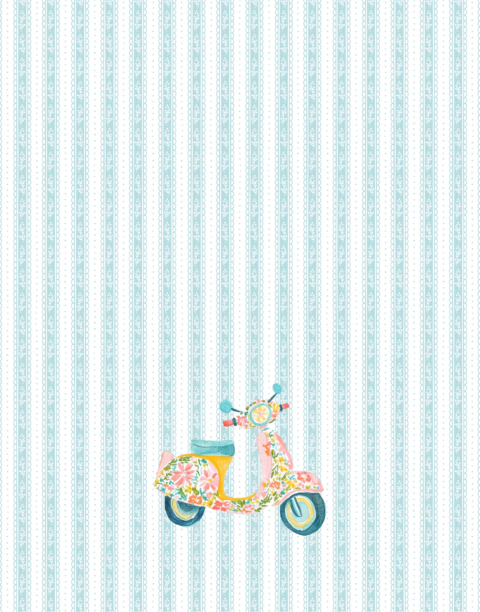 TEA TOWEL ~ VESPA SEA