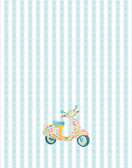 TEA TOWEL ~ VESPA SEA