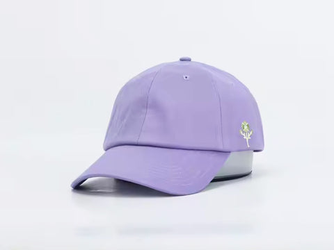 VIOLET LINEN BLEND BASEBALL CAP BY JANE X HSH