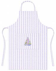 APRON ~ SAILBOAT LILAC