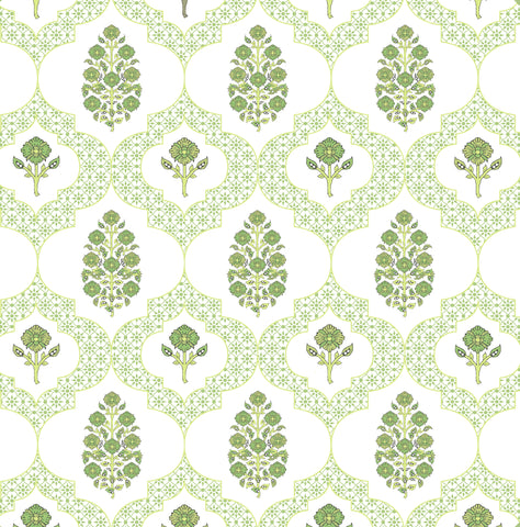 INDIENNES MAHJONG AND GAME TABLECLOTH ~ GREEN