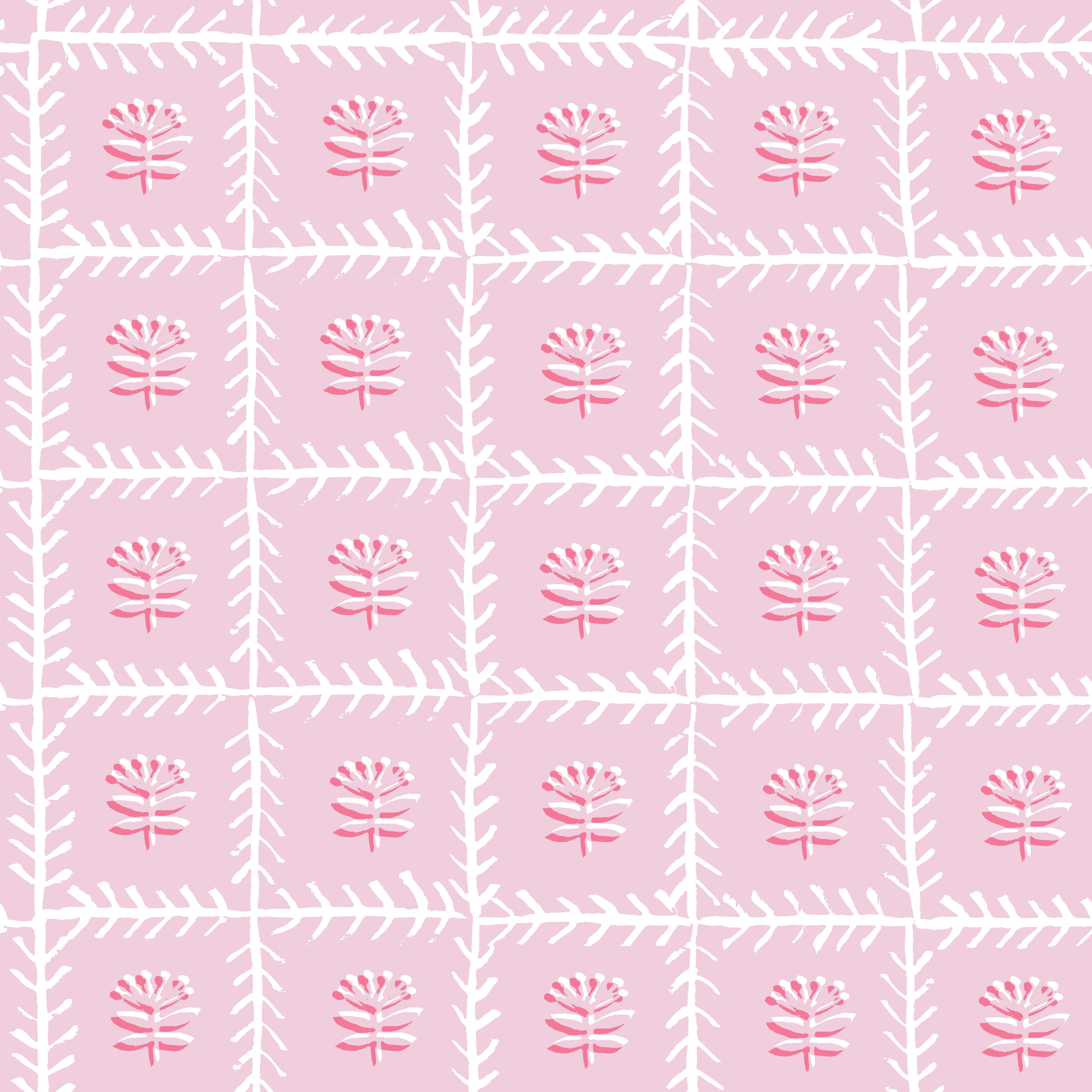 MAHJONG TABLECLOTH LATTICE ~ PINK