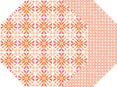 TWO SIDED OCTAGONAL PORTO PLACEMATS RETAIL